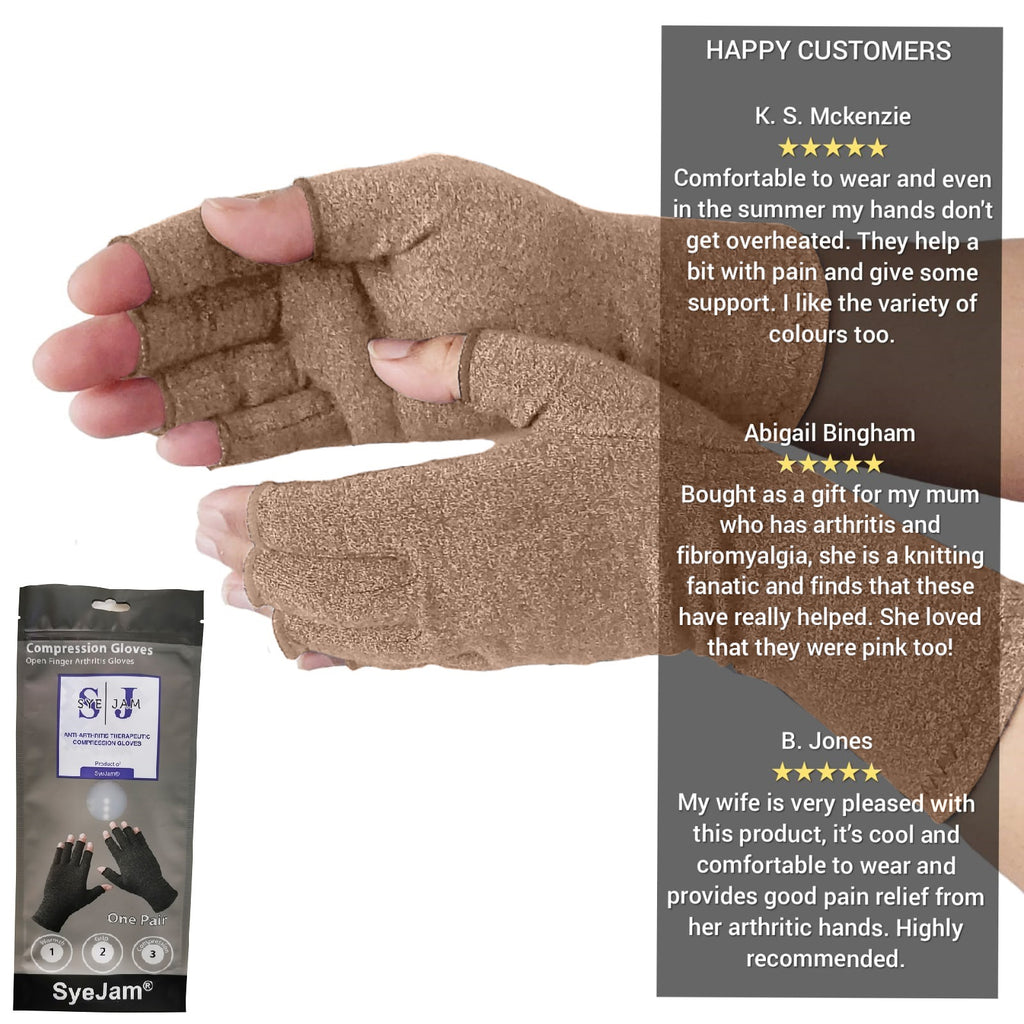 The Best Women's Arthritis Fingerless Glove